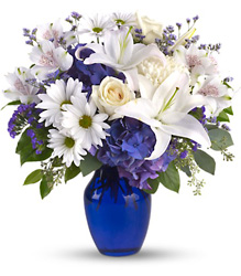 Beautiful in Blue from Visser's Florist and Greenhouses in Anaheim, CA
